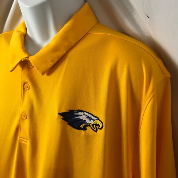 Nike Eagle Head Mascot Activewear Athletic Sport Cut Polo Shirt - Picture 4 of 6